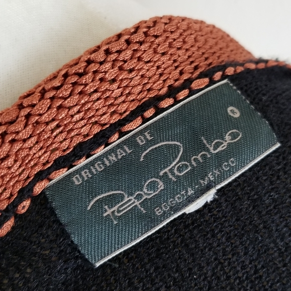 VTG 80s Pepa Pombo Knit Mixed Media Sweater - Picture 13 of 13